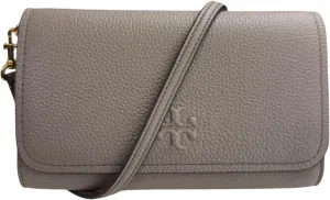 Tory Burch Womens 146467 Thea Pebbled Leather With Gold-tone Hardware Crossbody Bag With Flat Wallet