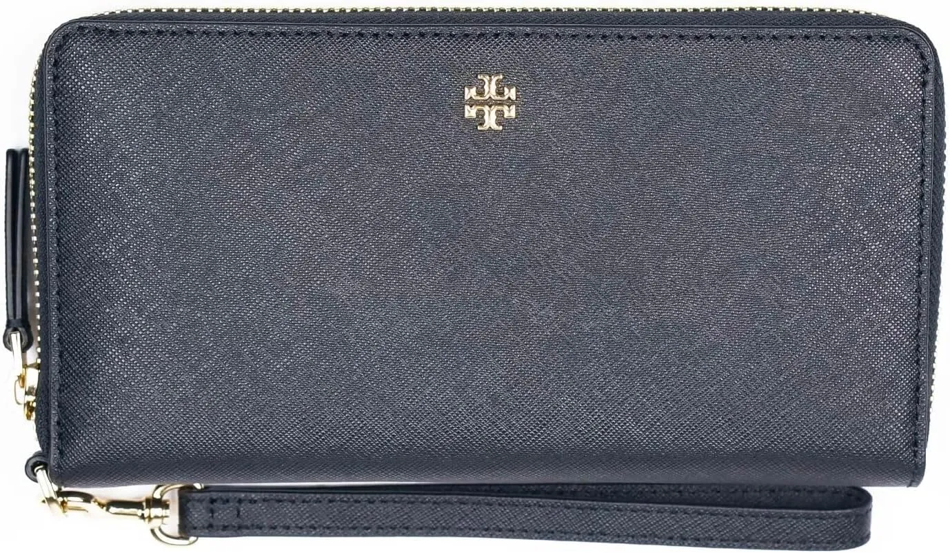 Tory Burch Women's Emerson Zip Continental Wallet (Black)