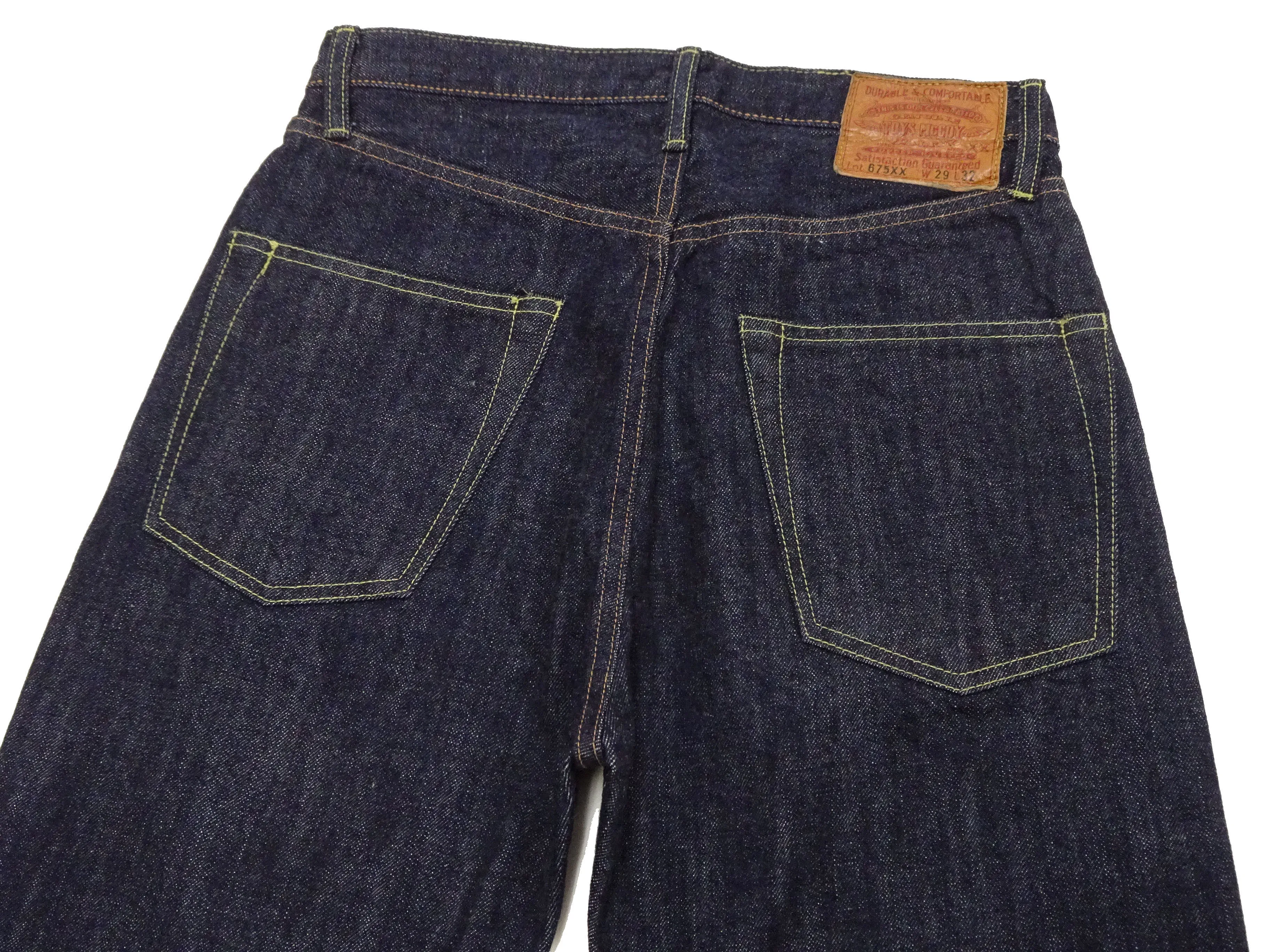 TOYS McCOY Jeans TMP2304 Men's Classic Relaxed Straight Fit One-Washed 13.5 oz. Deep Indigo Denim Pants Lot 675XX