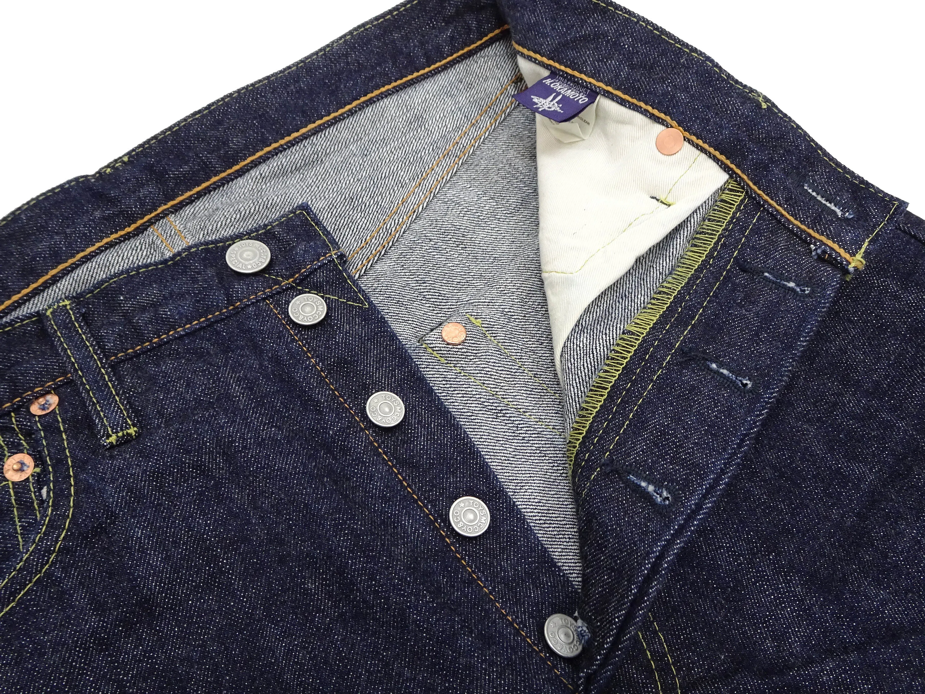 TOYS McCOY Jeans TMP2304 Men's Classic Relaxed Straight Fit One-Washed 13.5 oz. Deep Indigo Denim Pants Lot 675XX