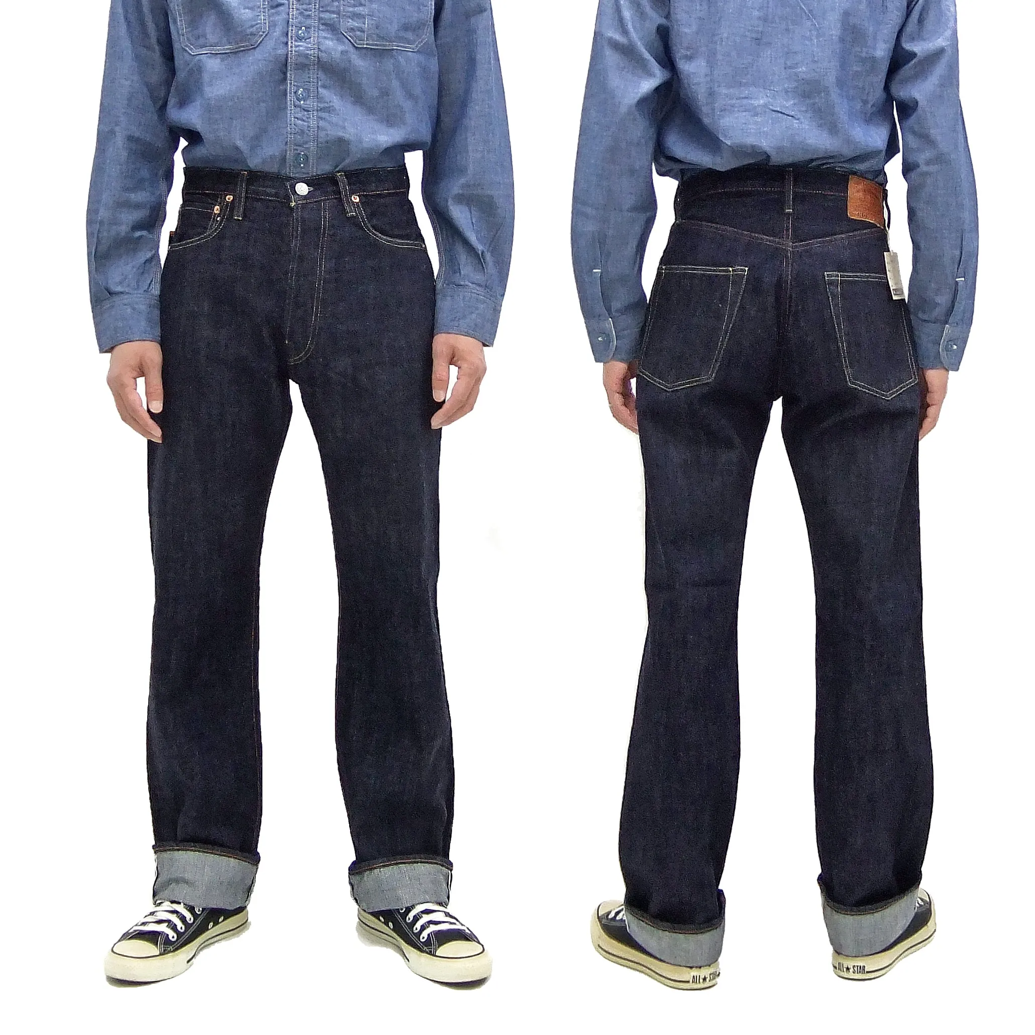 TOYS McCOY Jeans TMP2304 Men's Classic Relaxed Straight Fit One-Washed 13.5 oz. Deep Indigo Denim Pants Lot 675XX