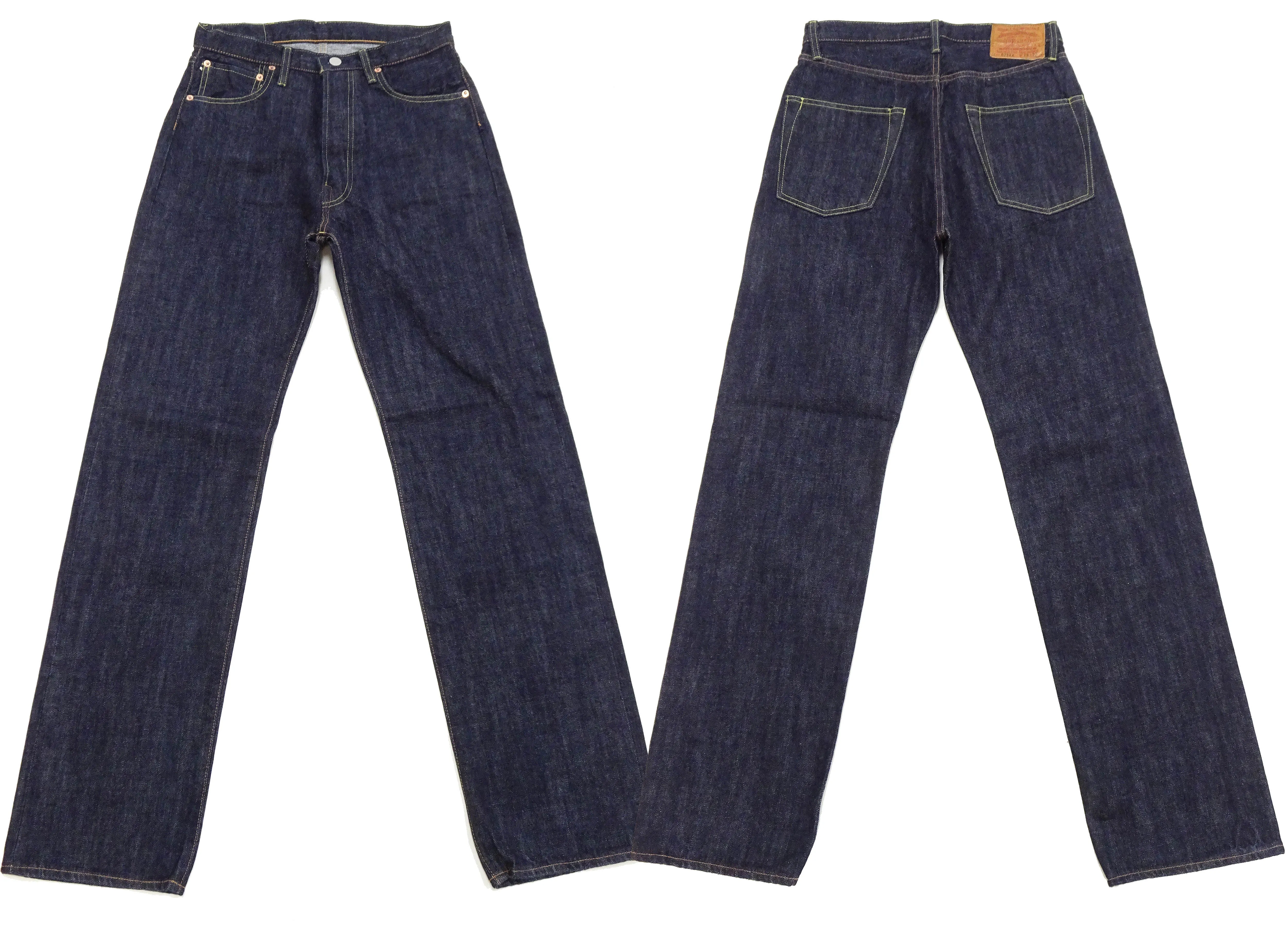 TOYS McCOY Jeans TMP2304 Men's Classic Relaxed Straight Fit One-Washed 13.5 oz. Deep Indigo Denim Pants Lot 675XX