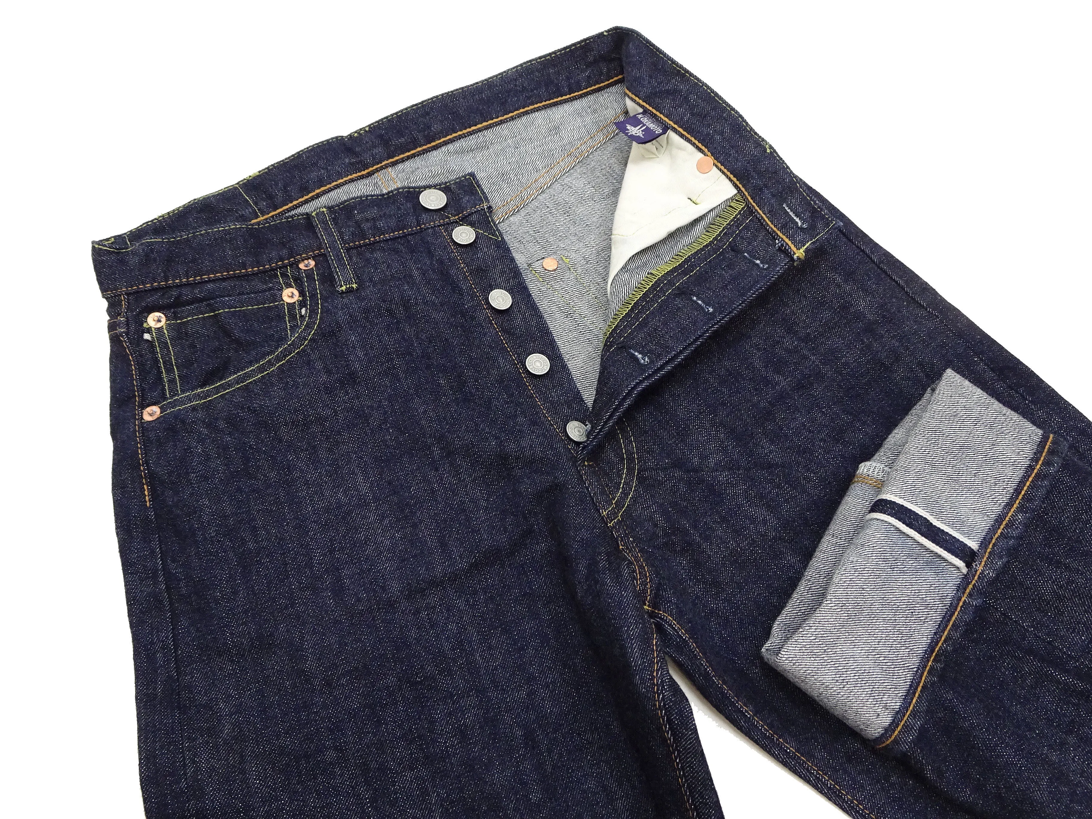 TOYS McCOY Jeans TMP2304 Men's Classic Relaxed Straight Fit One-Washed 13.5 oz. Deep Indigo Denim Pants Lot 675XX
