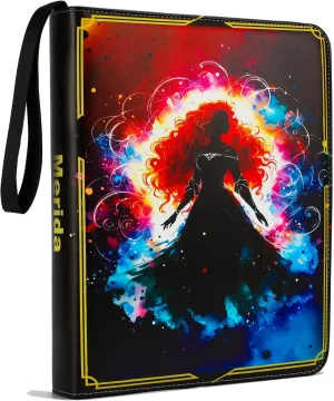 Trading Binder Compatible with Lorcana Cards 990 Pockets Collectible Card Holder for MTG other TCG Trading Cards with 55 Sleeves (LOR-Meri)