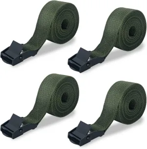 Trail Cam Straps, Upperosey Game Camera Strap with Long-Lasting Alloy Buckle, Wildlife Trial Camera Accessories w/Durable Nylon Fiber, Deer Camera Tree Belts, 25mm Width * 6 ft. Long (4 Packs)