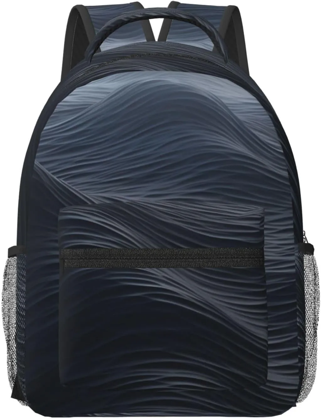 Travel Backpack for Women Carry on Backpack Deep black waves Lightweight Laptop Backpack for Men