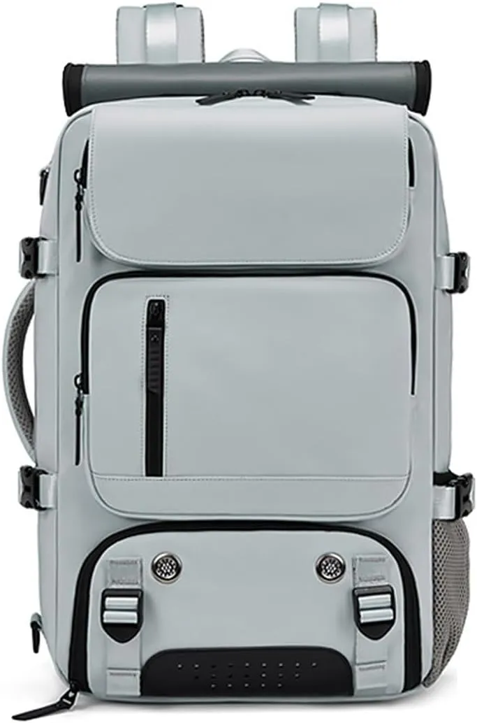 Travel Backpack for Women Men Carry On Backpack fits 16” Laptop Waterproof Convertible Backpack with Shoe Compartment (Grey)