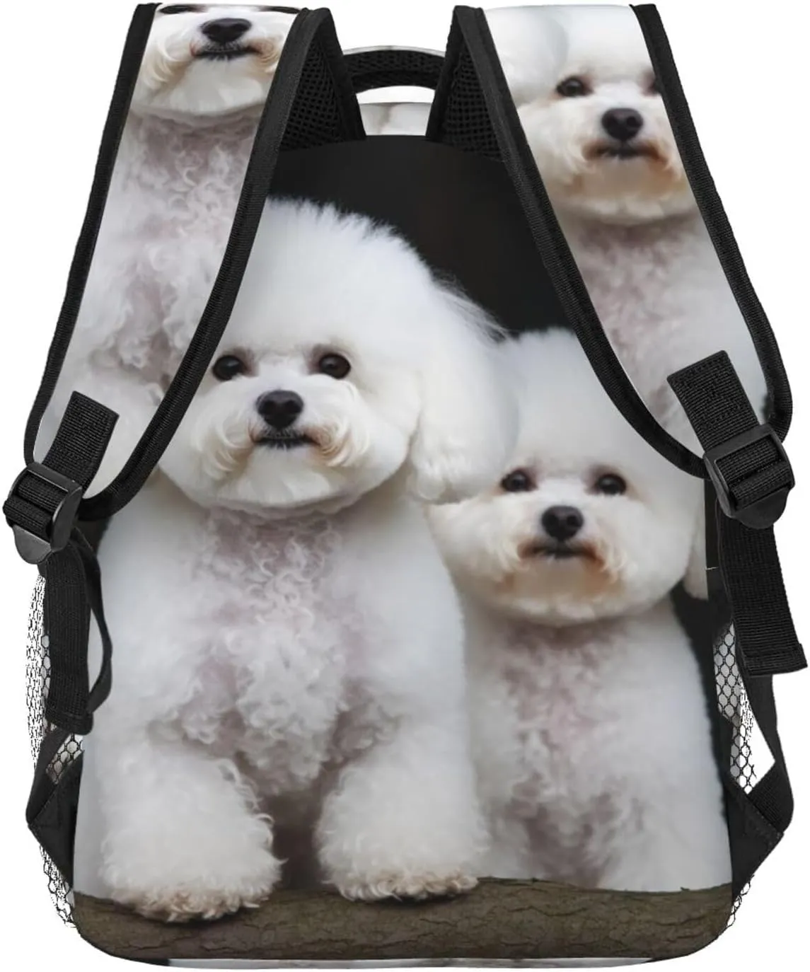 Travel Backpack for Women Men Casual Carry On Back Pack Bichon Frise 15.6inch Laptop Backpack