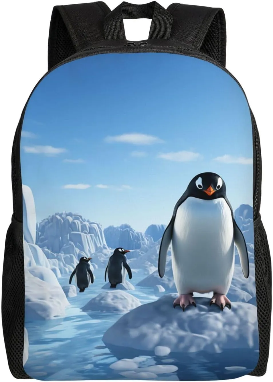 Travel Backpack Penguin Antarctica Ice Carry on Backpack Lightweight Business 16inches Laptop Backpack for Men Women
