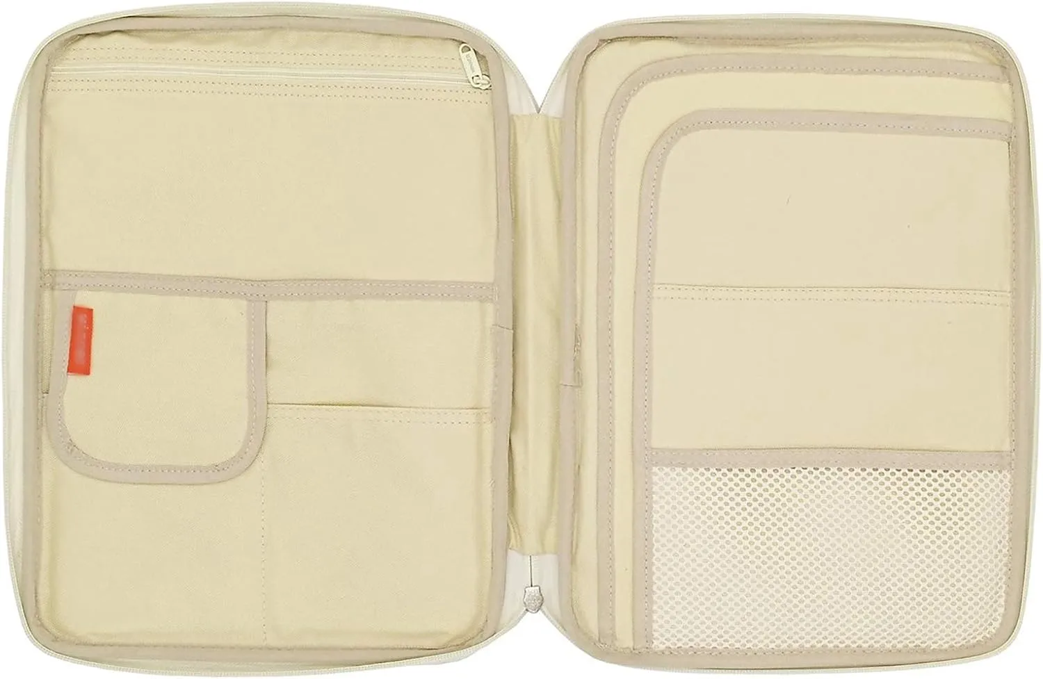 Travel Document Organizer A4 Document Holder Zipper Portfolio Organizer Portable Folder Pouch for Office Business, Dark Green