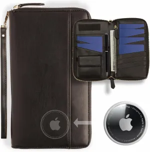 Travel Document Organizer - RFID Passport Wallet Case Family Holder Id Wristlet