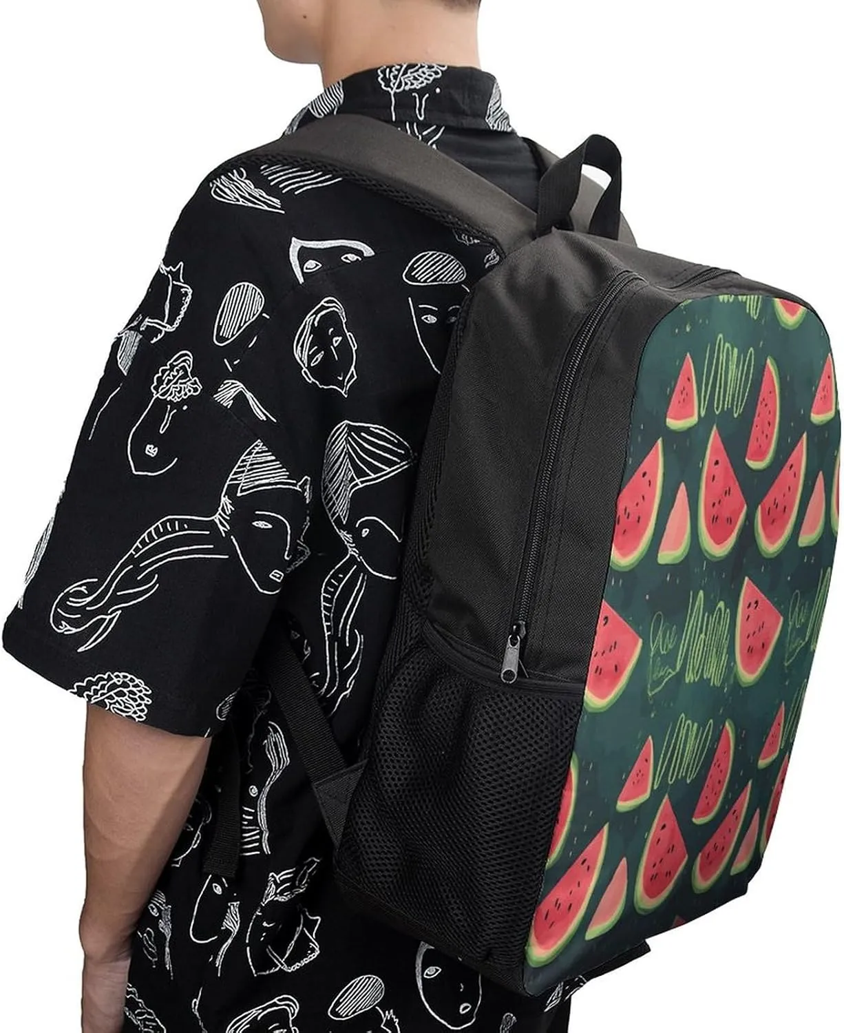 Travel Laptop Backpack Slim Durable Lightweight Back Pack Cute in A Melon Small Backpack For Women Men