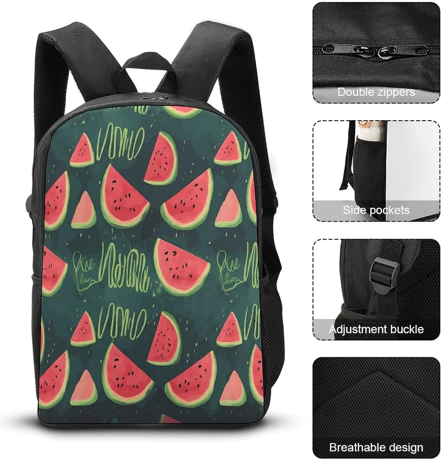 Travel Laptop Backpack Slim Durable Lightweight Back Pack Cute in A Melon Small Backpack For Women Men