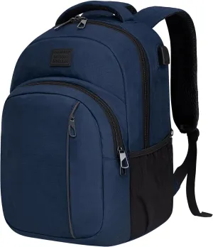Travel Laptop Backpack,15.6 Inch Business Laptop backpack for Men Women with USB Charging Port,Water-Resistant Laptopack Weekender Daypack for Work College Computer