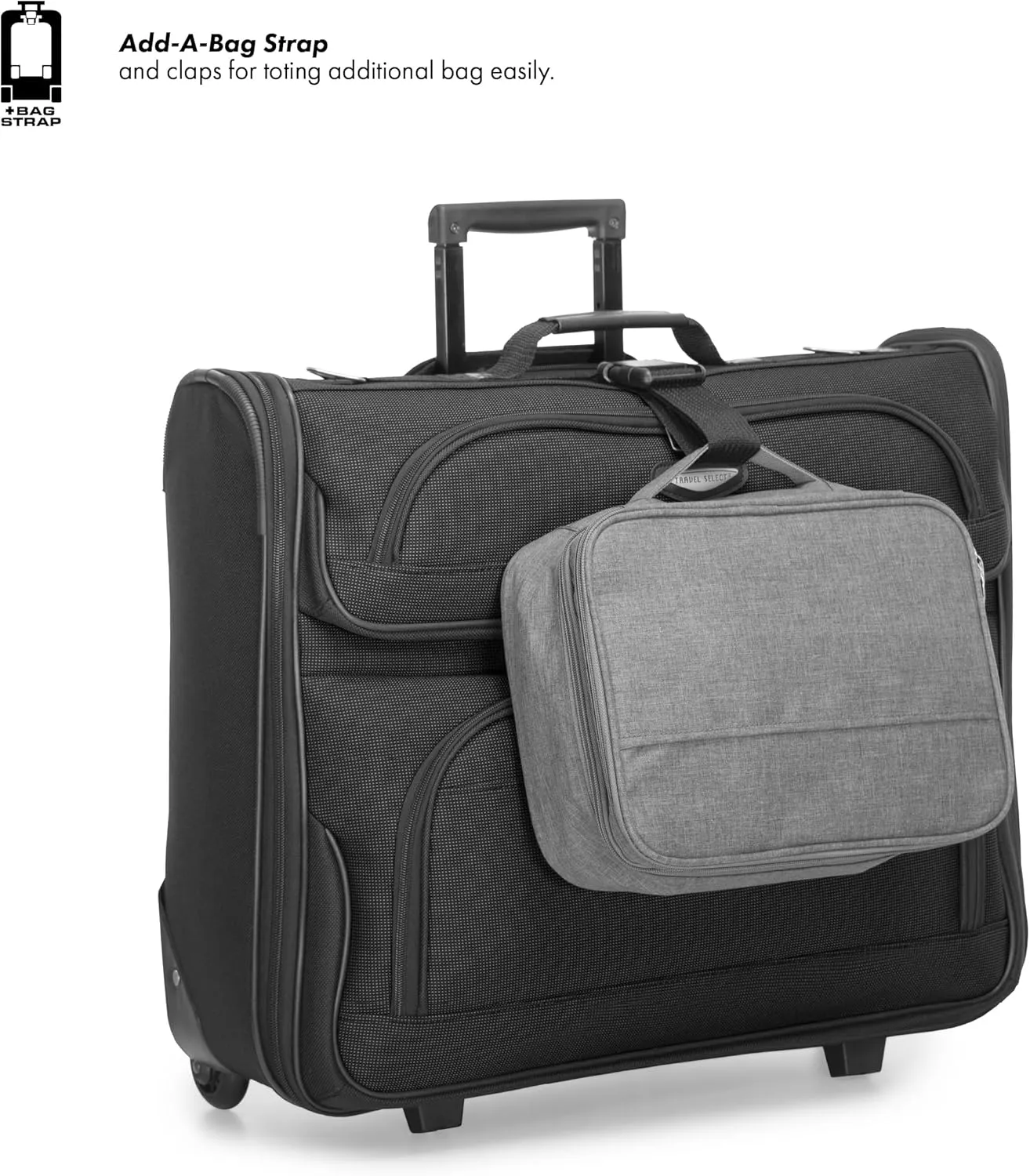 Travel Select Amsterdam Business Rolling Garment Bag, Gray, One Size