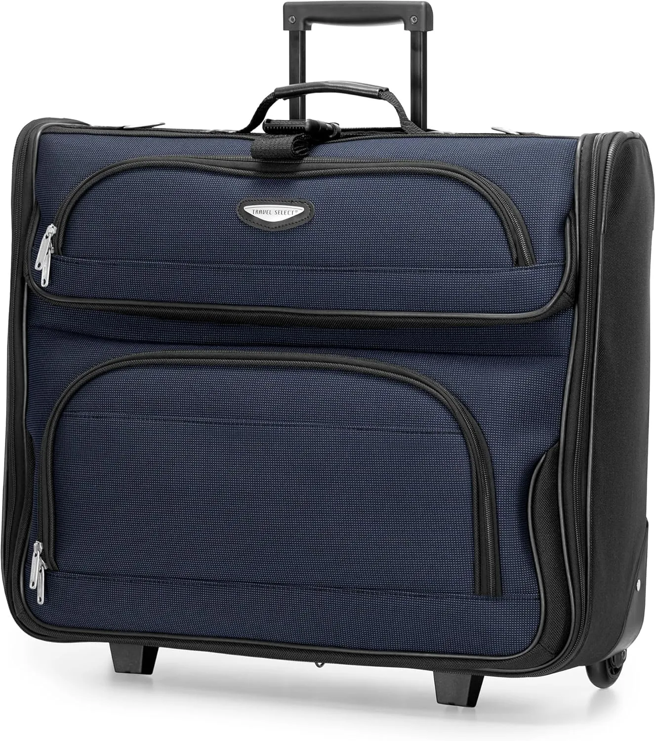 Travel Select Amsterdam Expandable Rolling Upright Luggage, Navy, Garment Bag