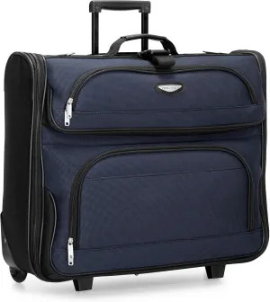 Travel Select Amsterdam Expandable Rolling Upright Luggage, Navy, Garment Bag
