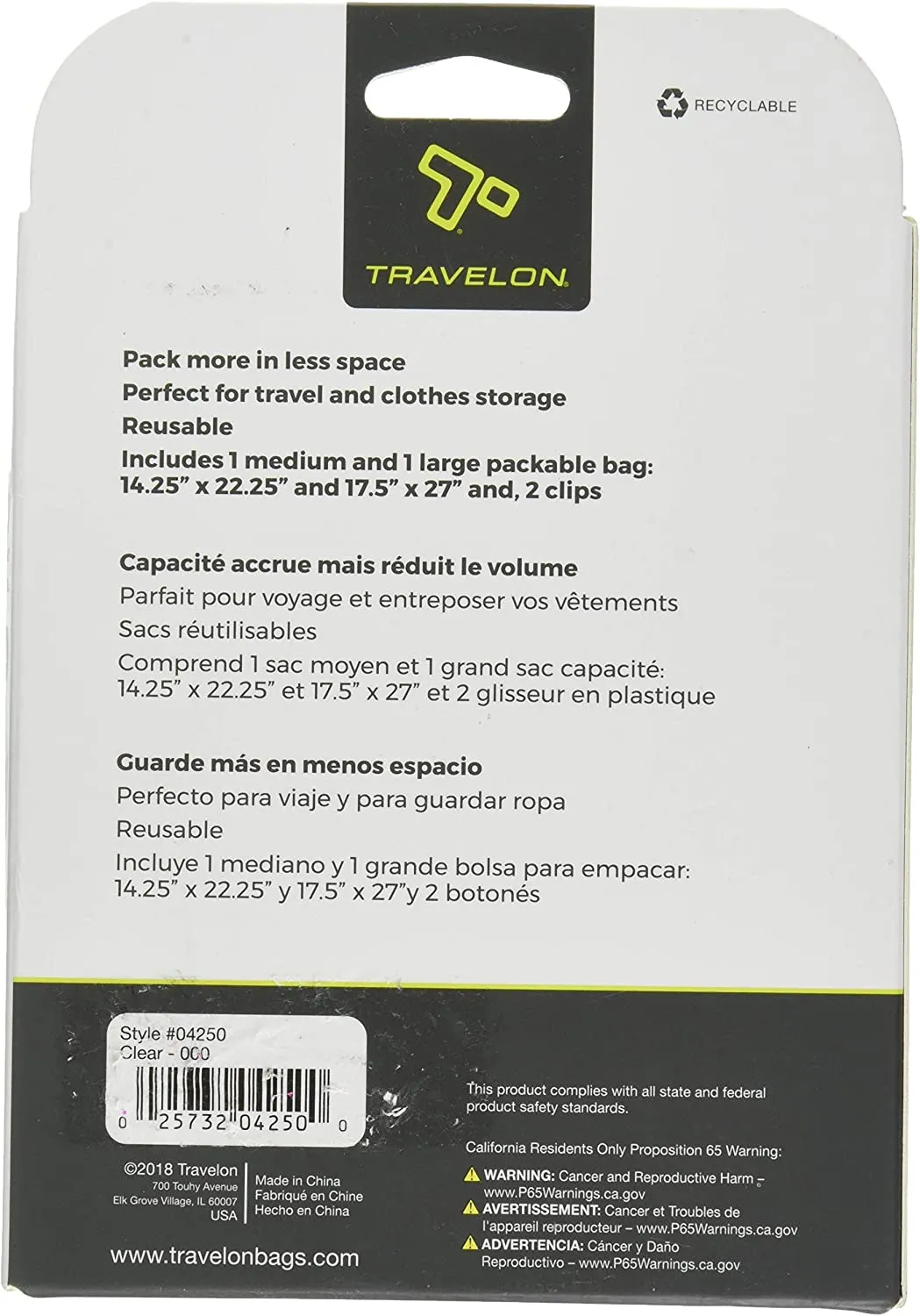 Travelon Compression Bag 04250