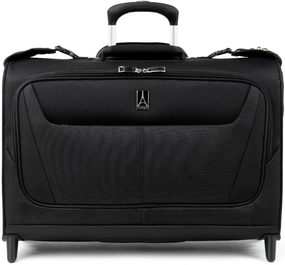 Travelpro Maxlite 5 Softside Lightweight Carry-On Upright 2 Wheel Rolling Garment Bag, Men and Women, Black, 22-Inch