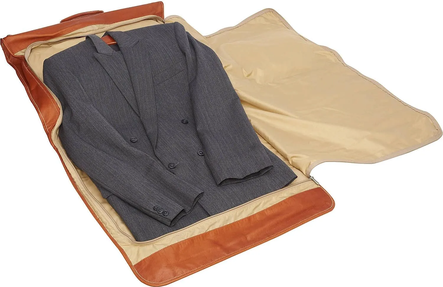Tri-fold Garment Bag, Saddle, One Size