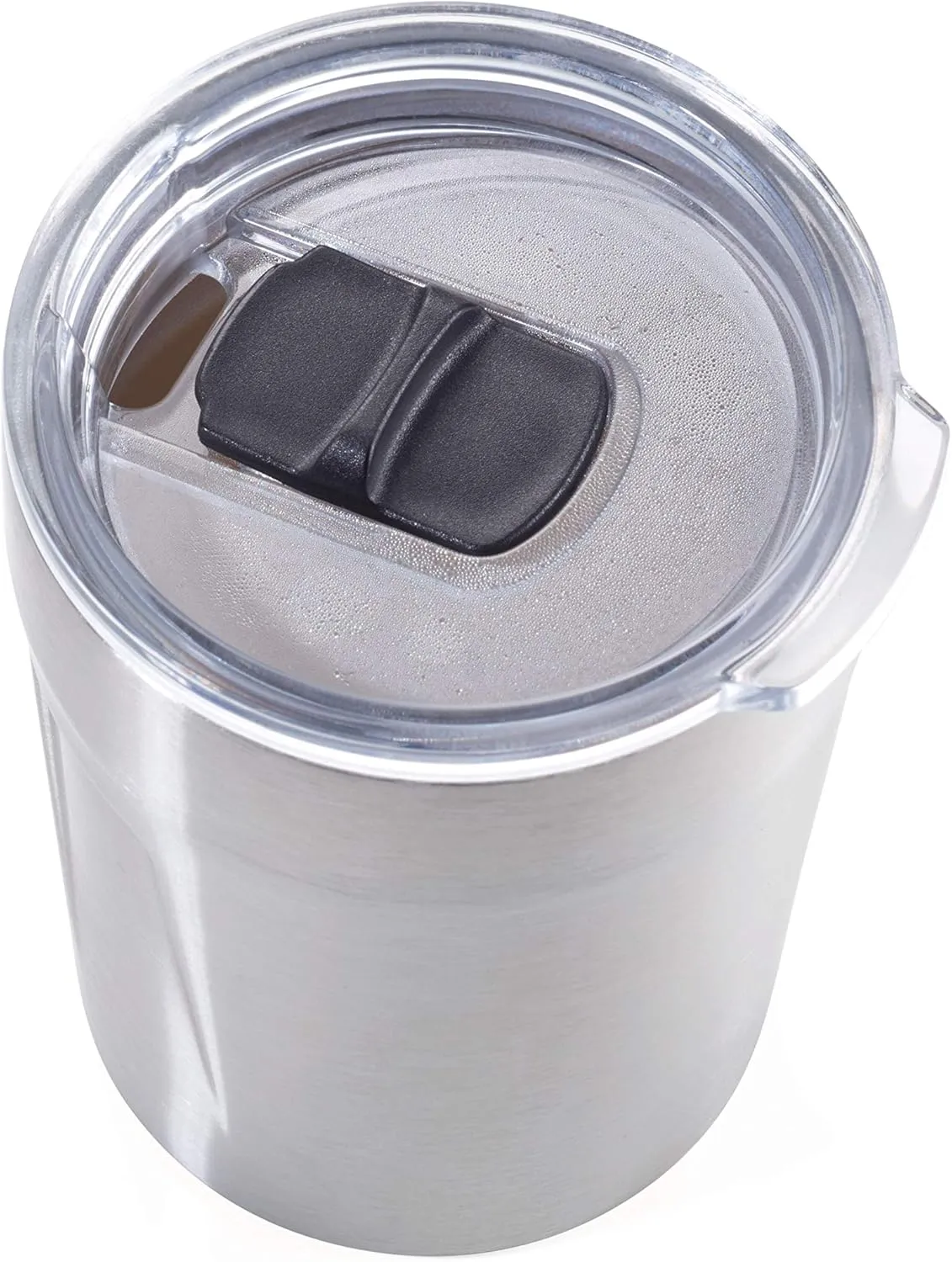 Troika Espresso Double Wall Insulation Vacuum Mug - Max 160ml - Lid (BPA Free) Locking Slider, Spill Proof - 201 and 304 Stainless Steel
