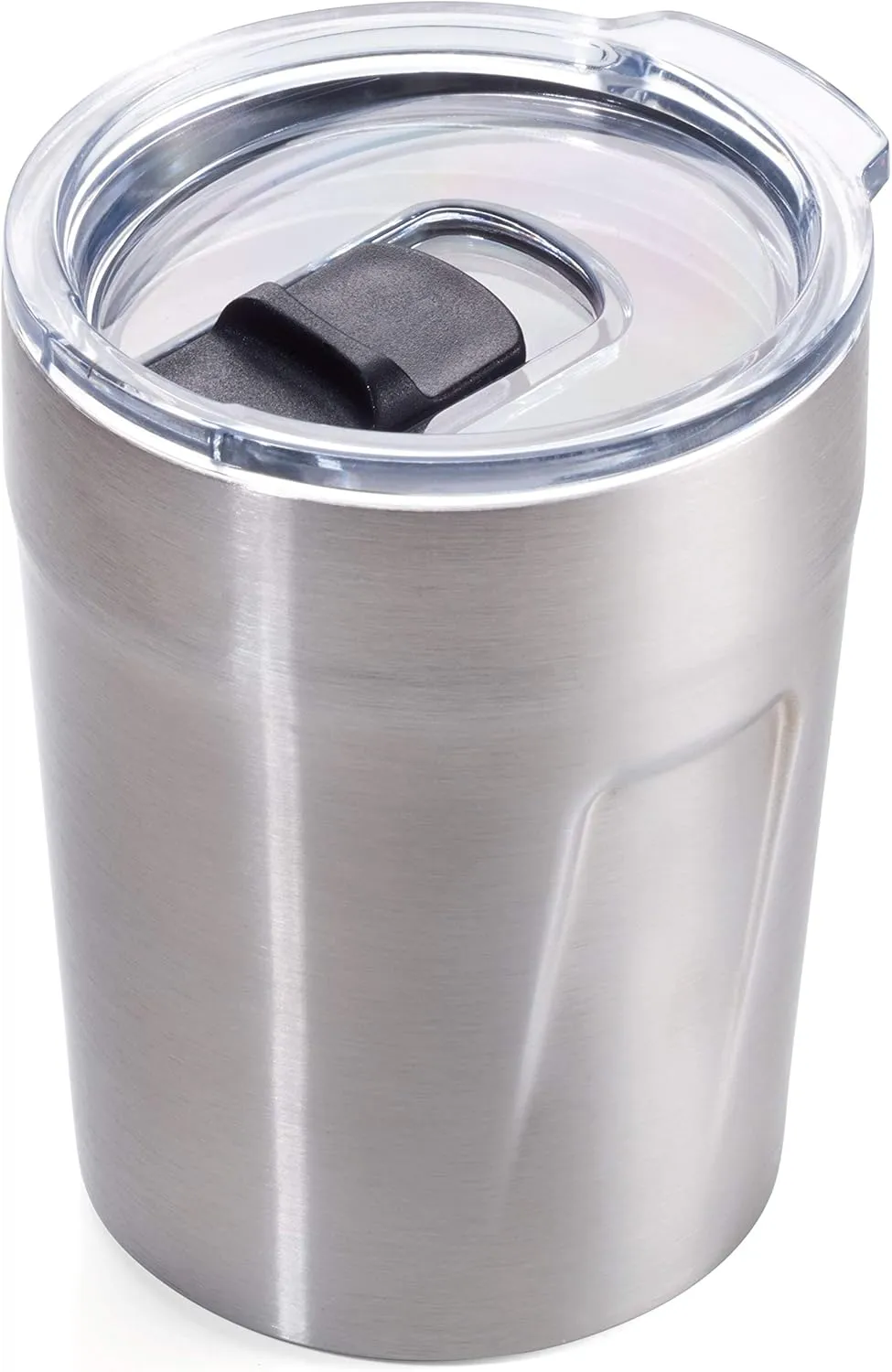 Troika Espresso Double Wall Insulation Vacuum Mug - Max 160ml - Lid (BPA Free) Locking Slider, Spill Proof - 201 and 304 Stainless Steel