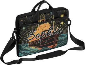 TropicalLife Personalized Laptop Bag 15 Inch Custom Sleeve Case with Handle Shoulder Strap Computer Messenger Bag