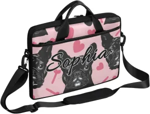 TropicalLife Personalized Laptop Bag 15 Inch Custom Sleeve Case with Handle Shoulder Strap Computer Messenger Bag