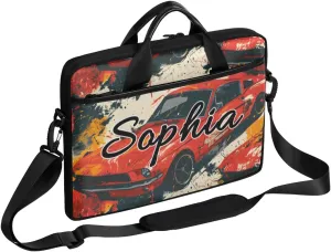TropicalLife Personalized Laptop Bag 15 Inch Custom Sleeve Case with Handle Shoulder Strap Computer Messenger Bag