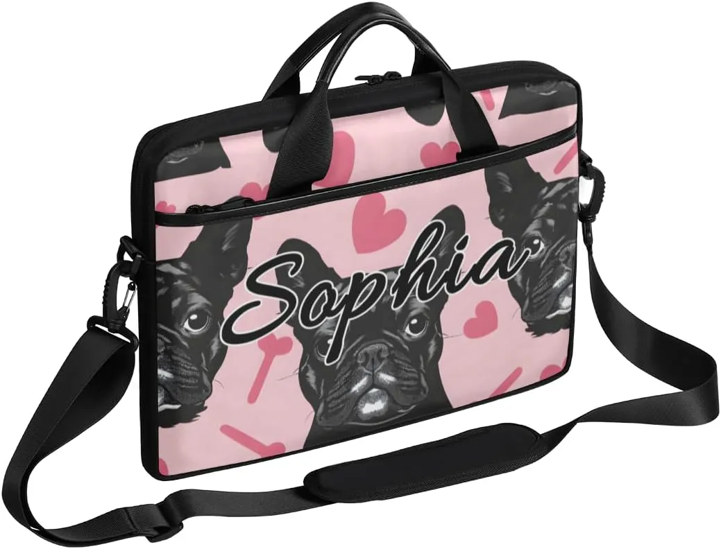 TropicalLife Personalized Laptop Bag 15 Inch Custom Sleeve Case with Handle Shoulder Strap Computer Messenger Bag