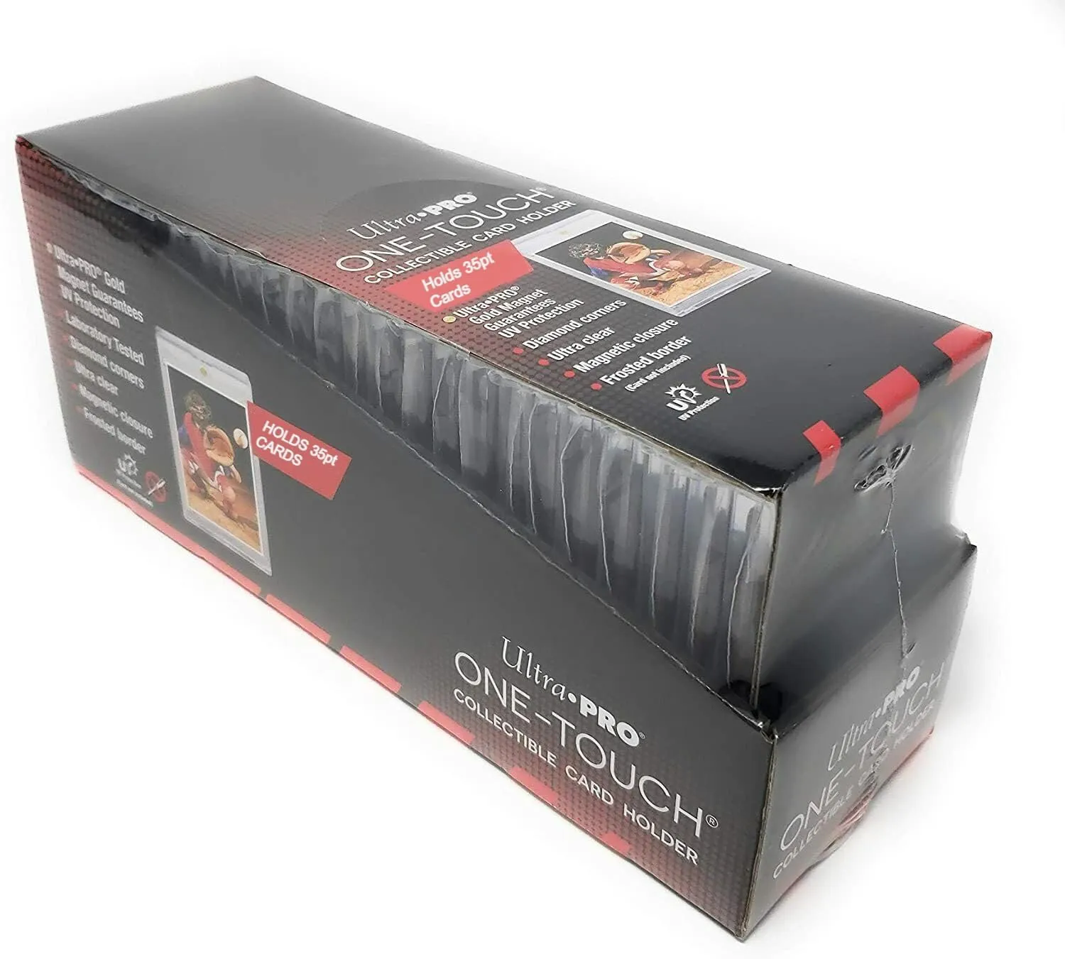 Ultra Pro - 35pt Magnetic Card Holder Cases 25ct Box - Sized to fit Standard Size Cards, Protect Collectible Sports Cards, Baseball Cards, Sports Memorabilia, Durable Card Display