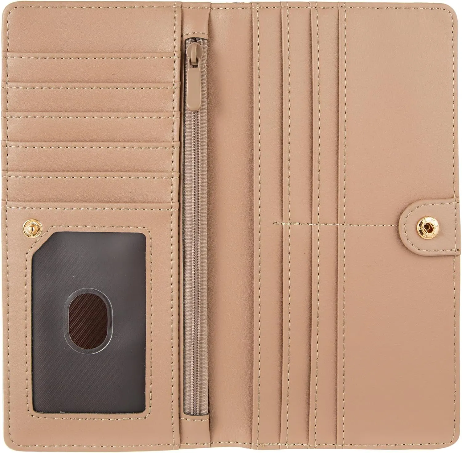 Ultra Slim Thin Leather Women Wallet Rfid Blocking Credit Card Holder Bifold Clutch (Flowers and Hummingbirds)