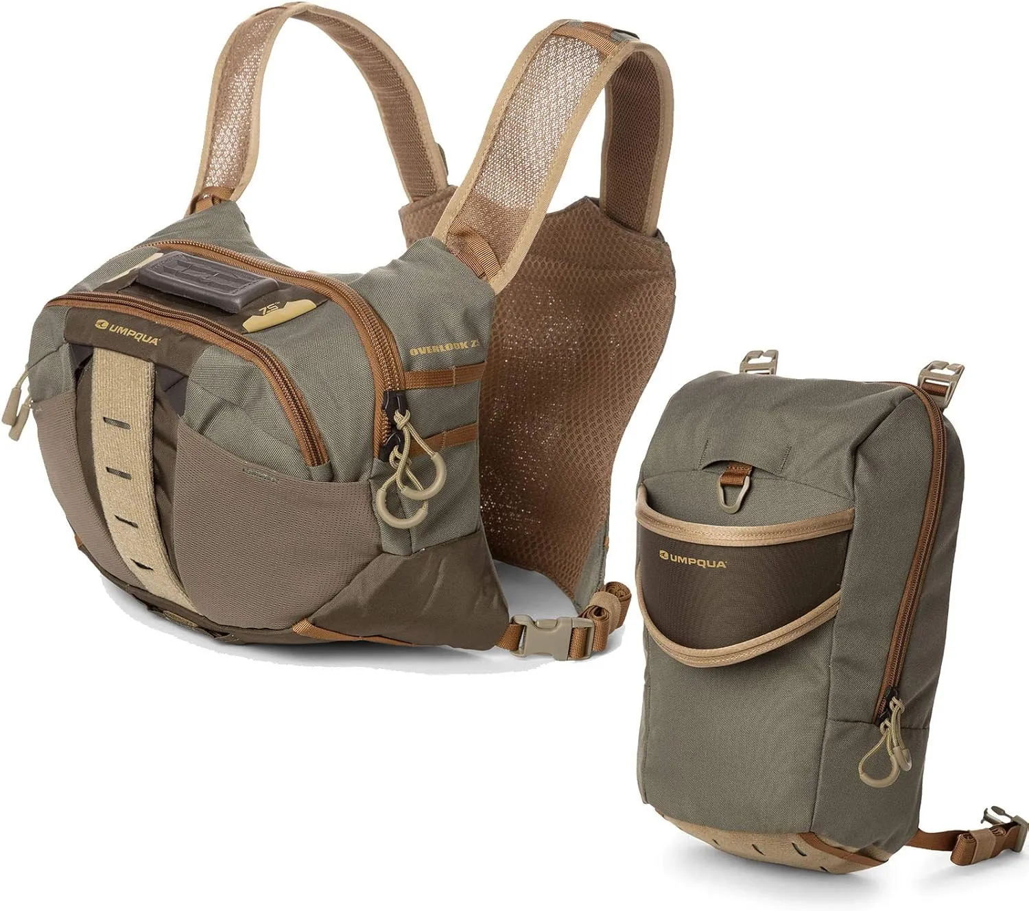 Umpqua ZS2 Overlook Chest Backpack 35257, Olive, One Size