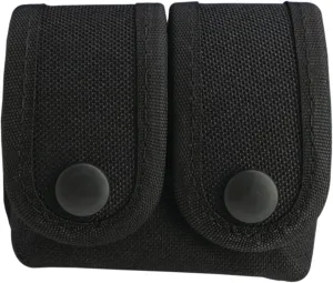 Uncle Mike's Fitted Kodra Speedloader Case Speedloader Case Kodra Black Double Snap Close, Card 88311