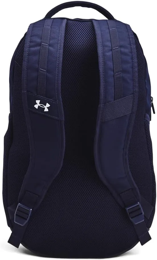 Under Armour Unisex-Adult Hustle 6.0 Backpack, (412) Midnight Navy/Midnight Navy/White, One Size Fits Most