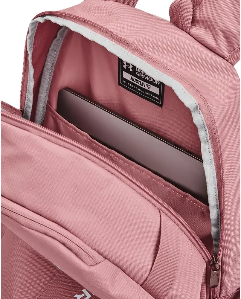 Under Armour Unisex-Adult Hustle Lite Backpack, (697) Pink Elixir/Pink Elixir/White, One Size Fits All