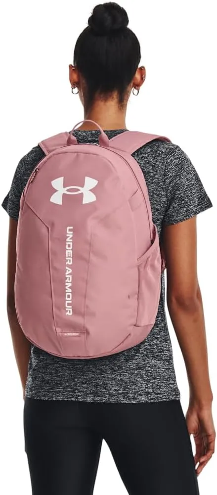 Under Armour Unisex-Adult Hustle Lite Backpack, (697) Pink Elixir/Pink Elixir/White, One Size Fits All