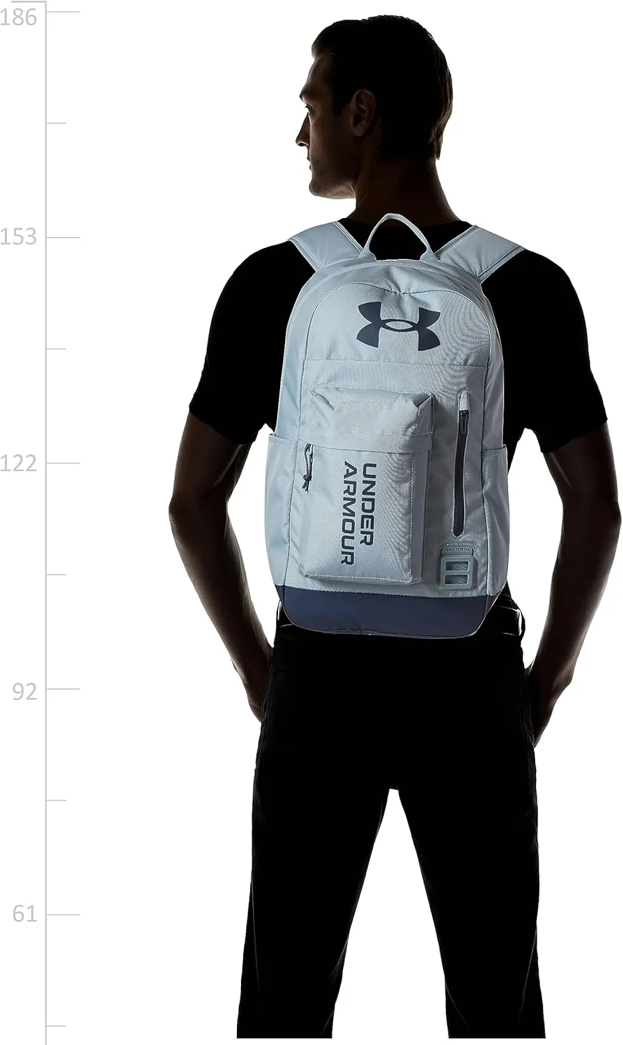 Under Armour Unisex Halftime Backpack, (465) Harbor Blue/Harbor Blue/Downpour Gray, One Size Fits All
