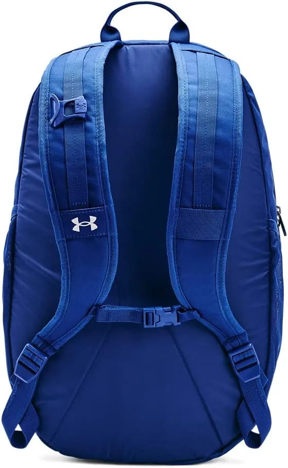 Under Armour Unisex Hustle 5.0 Team Backpack, (400) Royal/Royal/Metallic Silver, One Size Fits All