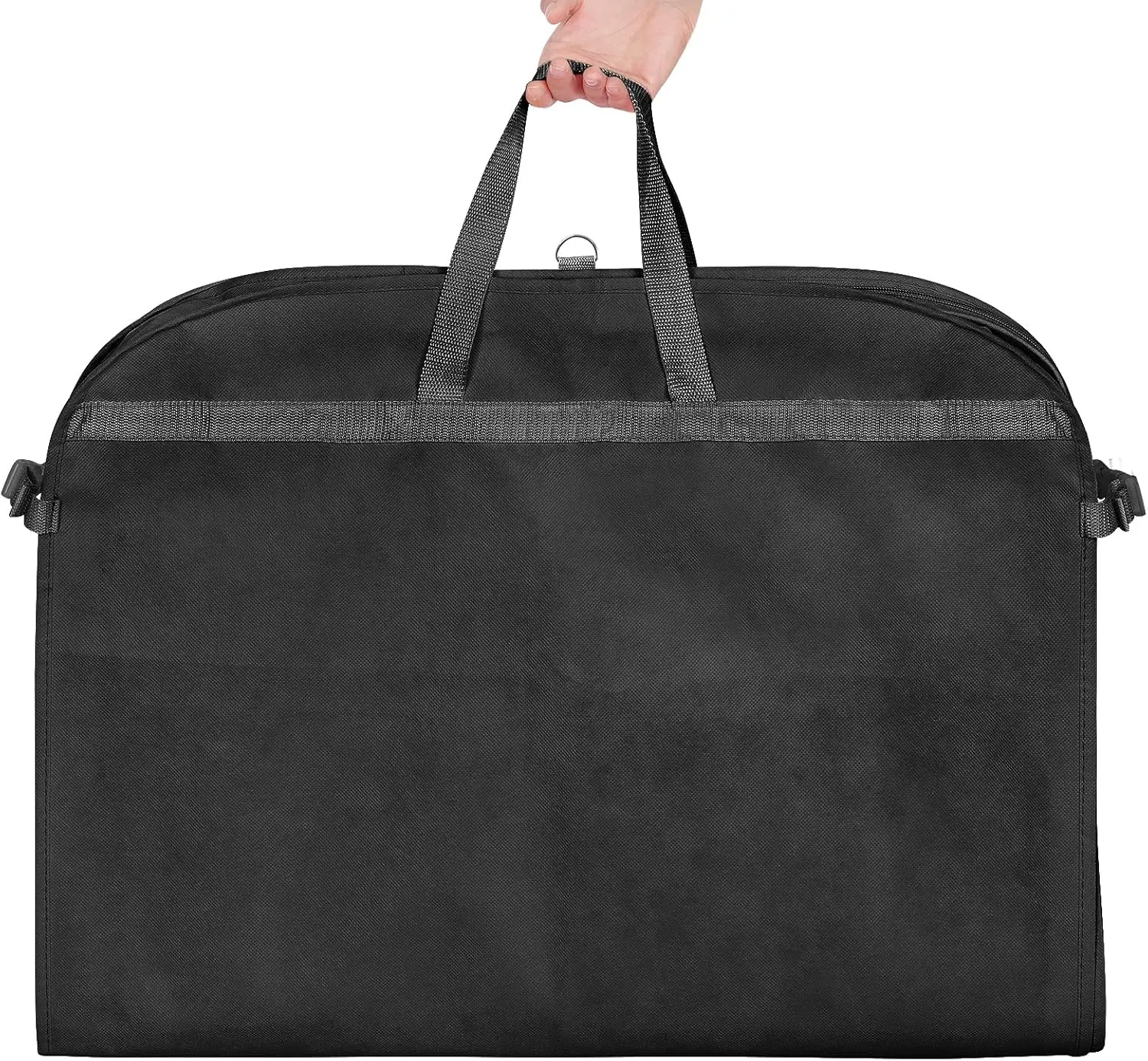 Univivi 40" Dance Costume Garment Bag for Dancers, Foldable Dance Garment Bag with 5 x Zipper Pockets & Adjustable Buckle Ideal for Dance Competition and Costumes Storage - Black