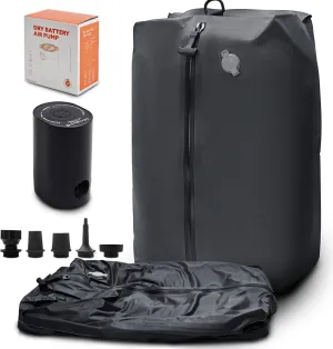 Vacuum Bags for Travel with Cordless Pump, 30L Airtight Compression TPU Bags,IP67 Reusable Storage Bag for Suitcase, Backpack, Luggage, Moving (1PC Pump)
