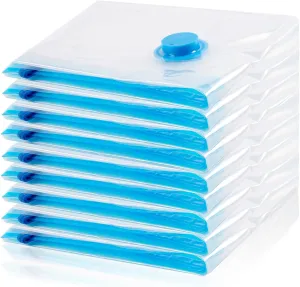 Vacuum Storage Bags, 10 Jumbo Space Saver Bags Compression for Comforters, Bedding and Blankets, Vacuum Sealed Bags Clothes Storage Travel Essentials