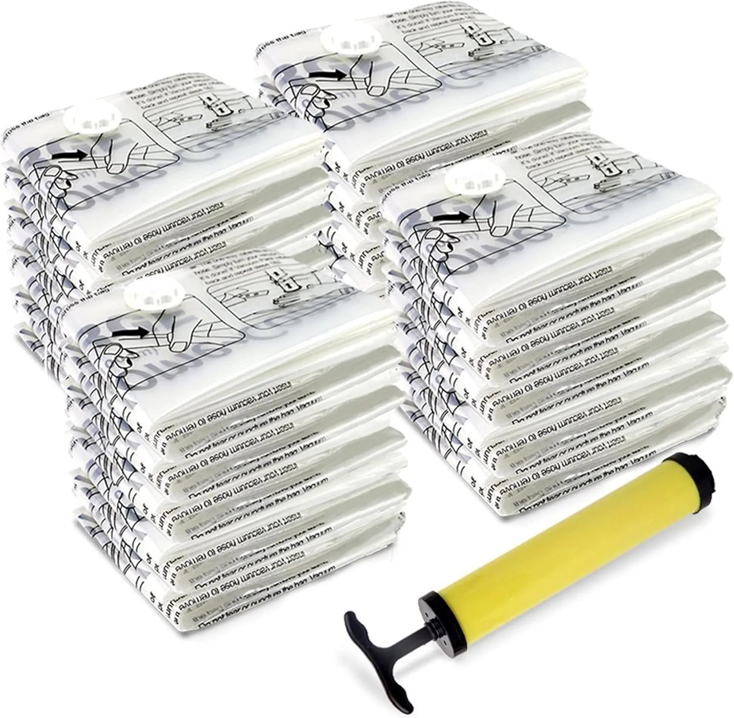 Vacuum Storage Bags-Space Saving Air Tight Compression-Shrink Down Closet Clutter, Store and Organize Clothes, Linens, Seasonal Items by Everyday Home