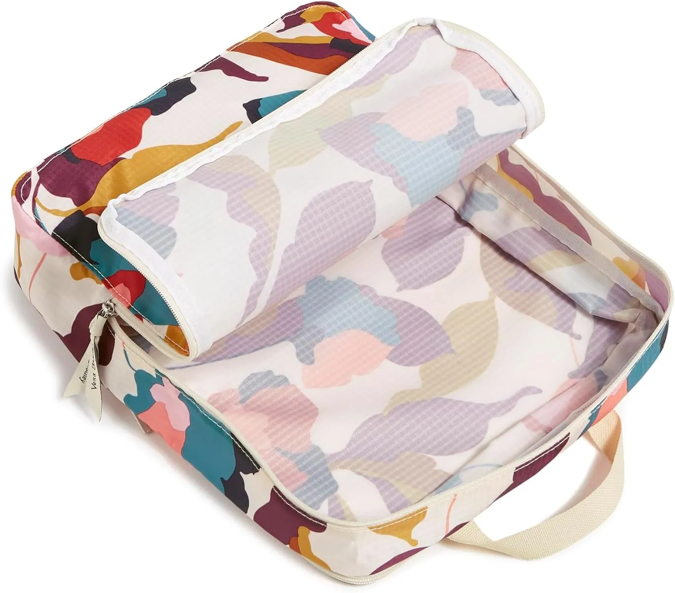 Vera Bradley Compression Packing Cube 3-Piece Set, Immersed Blooms Jewel