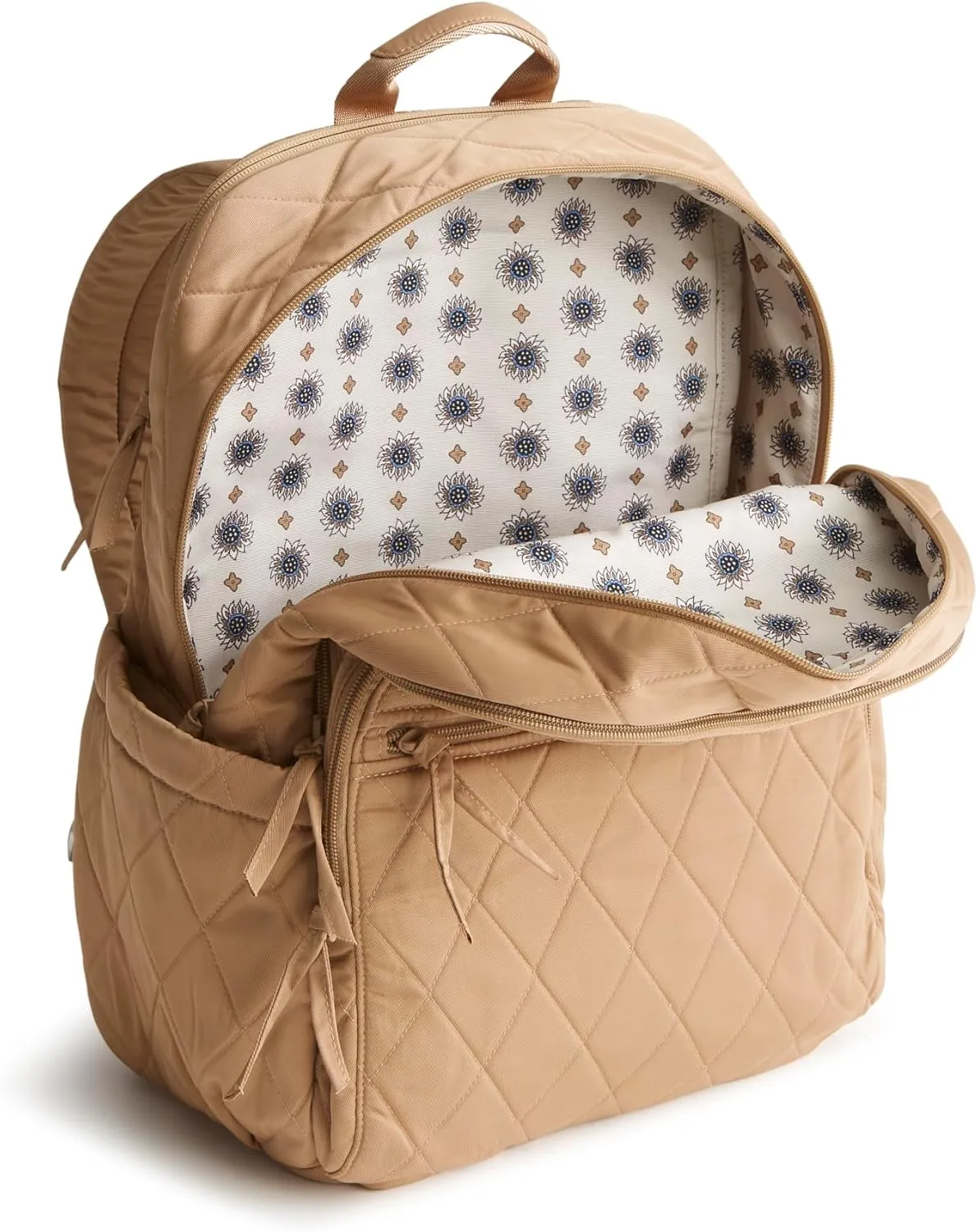 Vera Bradley Women's Performance Twill Large Bancroft Backpack, Tiger's Eye, One Size