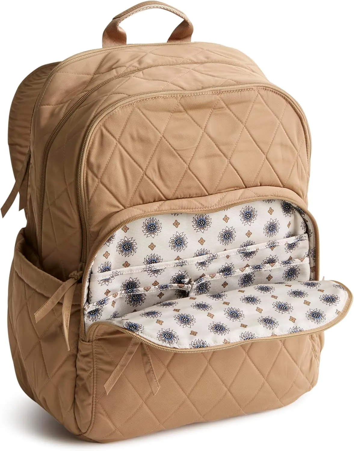 Vera Bradley Women's Performance Twill Large Bancroft Backpack, Tiger's Eye, One Size