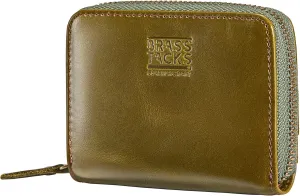 Vintage Full Top Grain Leather Wallet RFID Blocking Multi Card Case with Zipper Pocket Card Holder for Men Women Gift Box