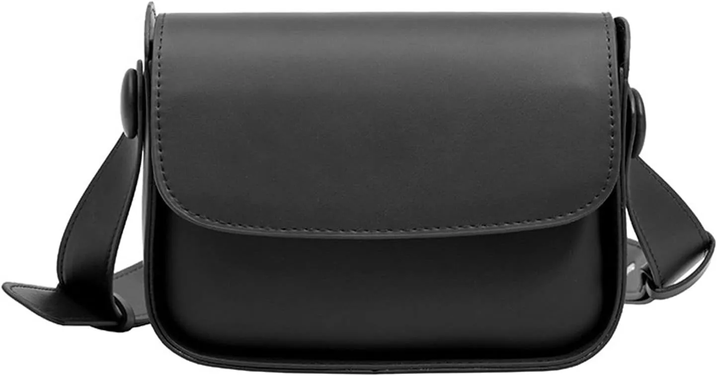 Vintage Shoulder Bag Crossbody Bag with Magnetic Buckle Small Square Bag Bag for Card Wallets