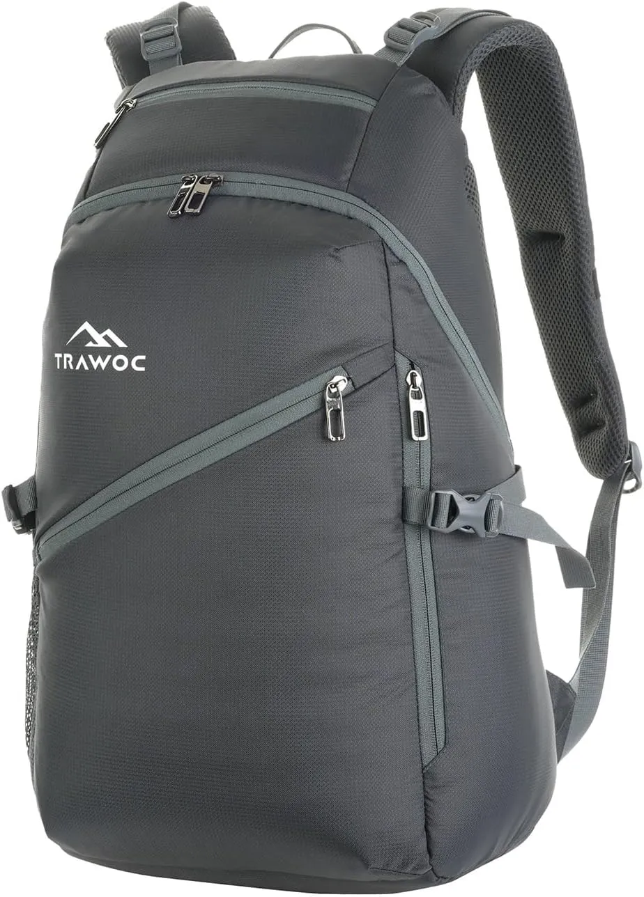 VIPER 40L Travel Backpack-Versatile 40L Bag for Men & Women,Laptop Backpack with Water-Resistant Fabric-LHK006-Grey