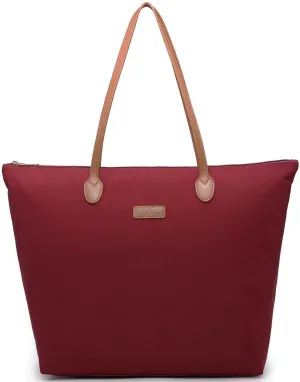 Water Resistant Light Weight Nylon Tote Bag Handbag